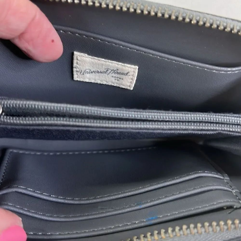 Universal Thread Zip Accordian Wallet Gray - Picture 3 of 3